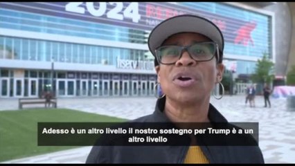 A Milwaukee dopo l'attentato i fan di Trump: "sarà eletto a novembre"