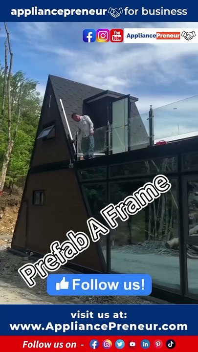 Innovative Folding Mobile House Installation -- Eco-Friendly Container Home #containerhome Introducing the epitome of coastal luxury living with our meticulously crafted container home! Nestled amidst the serene em