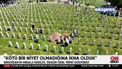 Özgür Özel, Cumhurbaşkanı Erdoğan'ın video mesajının kesilmesine sert tepki gösterdi!