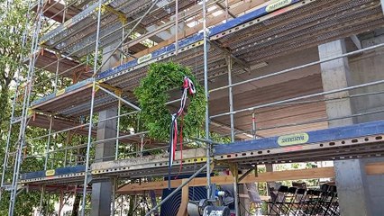 Wiecha na budowie Książnicy Kopernikańskiej