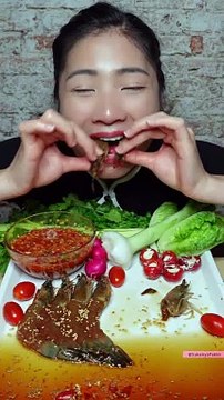 Healthy eating with Chinese girl