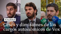 VÍDEO | Cinco ceses y otro puñado de dimisiones: así han sido las rupturas de Vox y PP en las comunidades autónomas