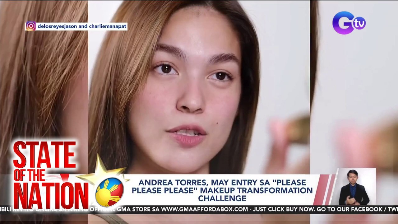 Entertainment Spotlight: Andrea Torres, may entry sa "Please Please Please" makeup transformation challenge | SONA