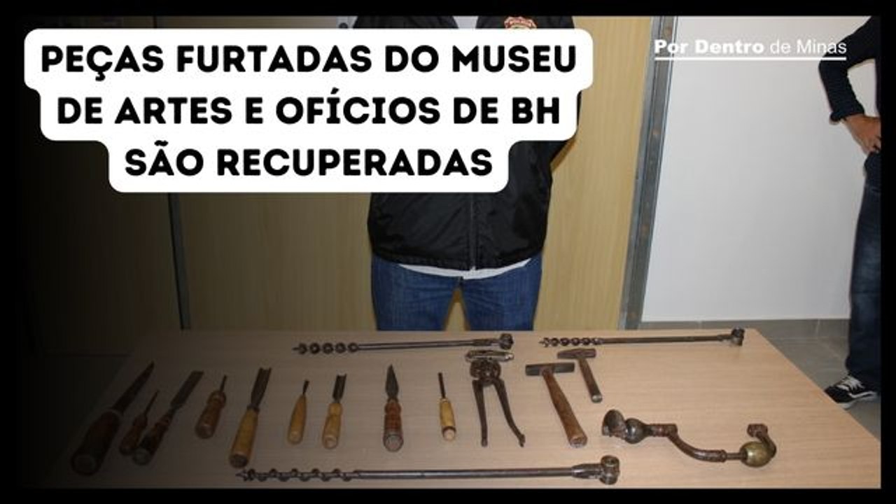 Peças furtadas do Museu de Artes e Ofícios de BH são recuperadas