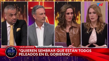 Lemoine descartó que haya mal clima en el gobierno y se propuso como vocera presidencial: "Adorni va a ser gobernador"