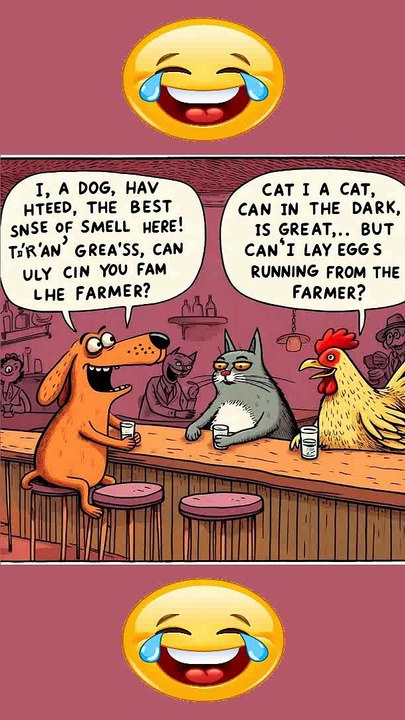Humor Animal: La * Divertida Conversación entre Perro, Gato y Gallina