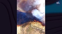Declarado un virulento incendio forestal cerca de la base militar de Cerro Muriano