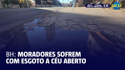 Moradores sofrem com esgoto a céu aberto há 15 dias