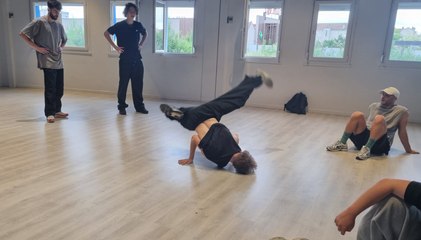 Un entrainement de breakdance, toute nouvelle discipline olympique