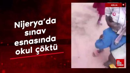 Nijerya'da sınav esnasında okul çöktü