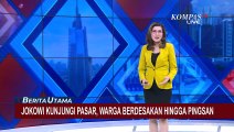 Warga Berdesakan hingga Pingsan saat Jokowi Kunjungi Pasar Kota Agung di Lampung