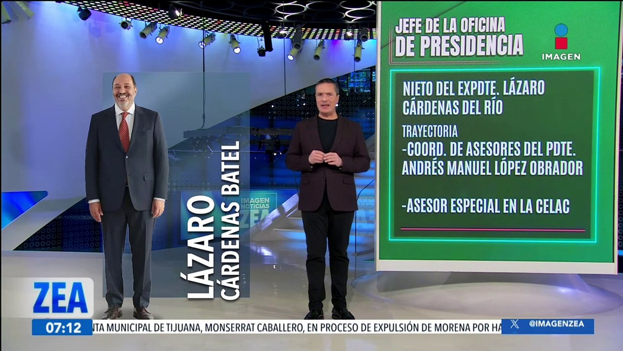 Claudia Sheinbaum nombra a Lázaro Cárdenas Batel como jefe de la Oficina de la Presidencia