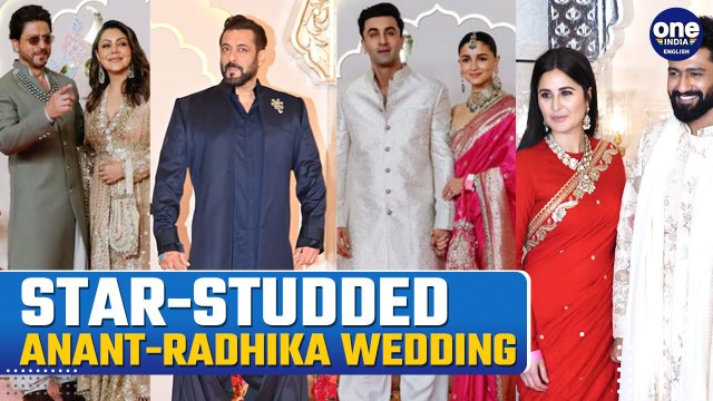 Anant Ambani Wedding: Shahrukh Khan, Salman & Others Walk At Red Carpet| Watch