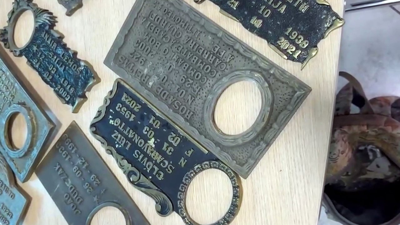 Placas de identificação furtadas no Cemitério São Luiz são recuperadas pela GM