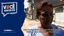 Dona de casa Eudiraci Oliveira diz que passagem Cárita na Terra Firme nunca foi asfaltada