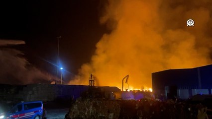 Aydın'da kağıt fabrikasında yangın