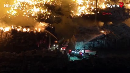 Aydın'da kağıt fabrikasında yangın