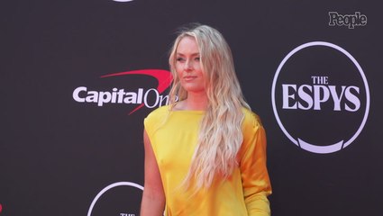 Lindsey Vonn Turns Heads at 2024 ESPYS in Stunning Yellow Gown with Dramatic High Slit 🎉