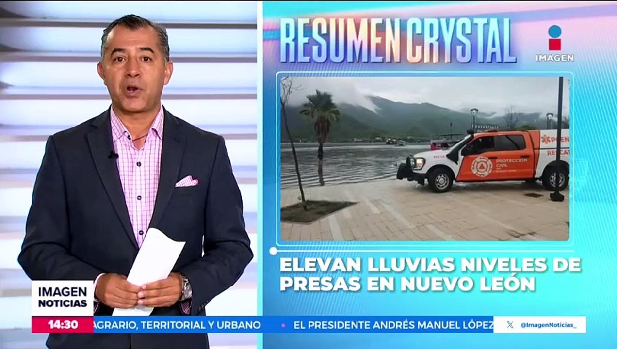 Las lluvias elevan los niveles de las presas en Nuevo León