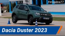 Dacia Duster 2023 - Maniobra de esquiva (moose test) y eslalon | km77.com