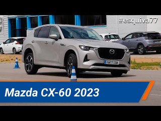 Mazda CX-60 2023 - Maniobra de esquiva (moose test) y eslalon | km77.com