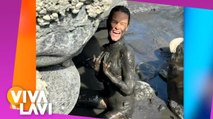 Nailea Norvind desintoxica su cuerpo con 'fangoterapia'