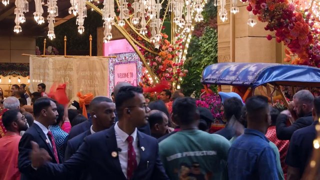 Banquetes, políticos y 'celebrities' para la boda del hijo del hombre más rico de Asia