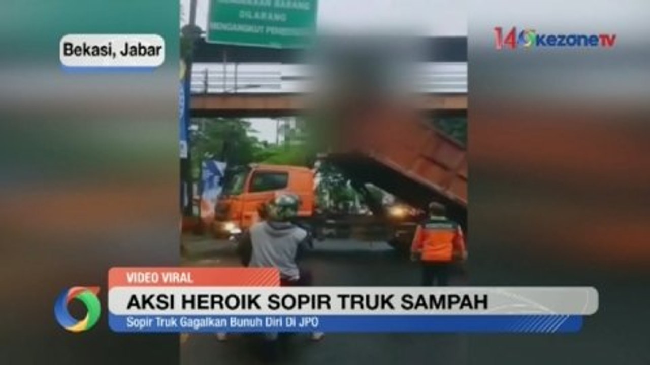 Aksi Heroik Sopir Truk Sampah Gagalkan Percobaan Bunuh Diri Wanita