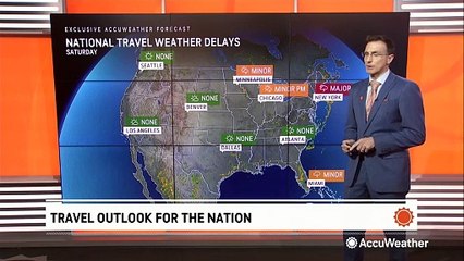 Drenching storms to cause serious travel problems this Saturday