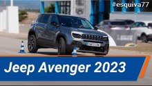 Jeep Avenger 2023 - Maniobra de esquiva (moose test) y eslalon | km77.com