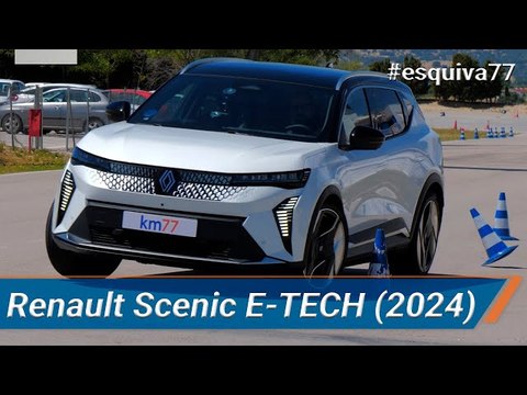 Renault Scenic E-TECH 2024 - Maniobra de esquiva (moose test) y eslalon | km77.com