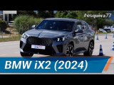 BMW iX2 2024 - Maniobra de esquiva (moose test) y eslalon | km77.com