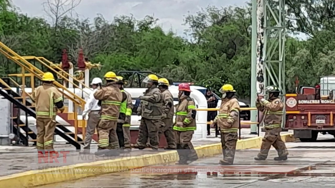 Más de 70 elementos participaron en el simulacro  _  NRT noticias