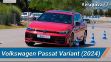 Volkswagen Passat Variant 2024 - Maniobra de esquiva (moose test) y eslalon | km77.com