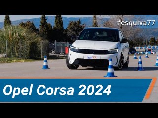 Opel Corsa 2024 - Maniobra de esquiva (moose test) y eslalon | km77.com
