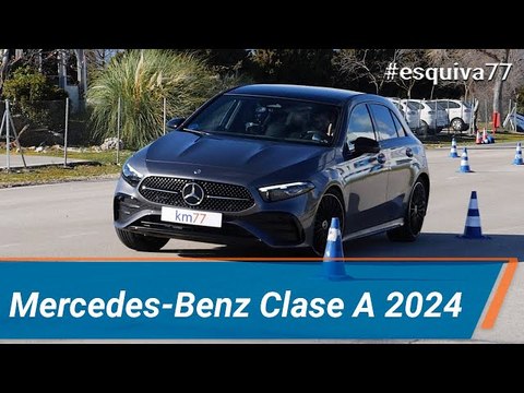Mercedes-Benz Clase A 250 e (2024) - Maniobra de esquiva (moose test) y eslalon | km77.com