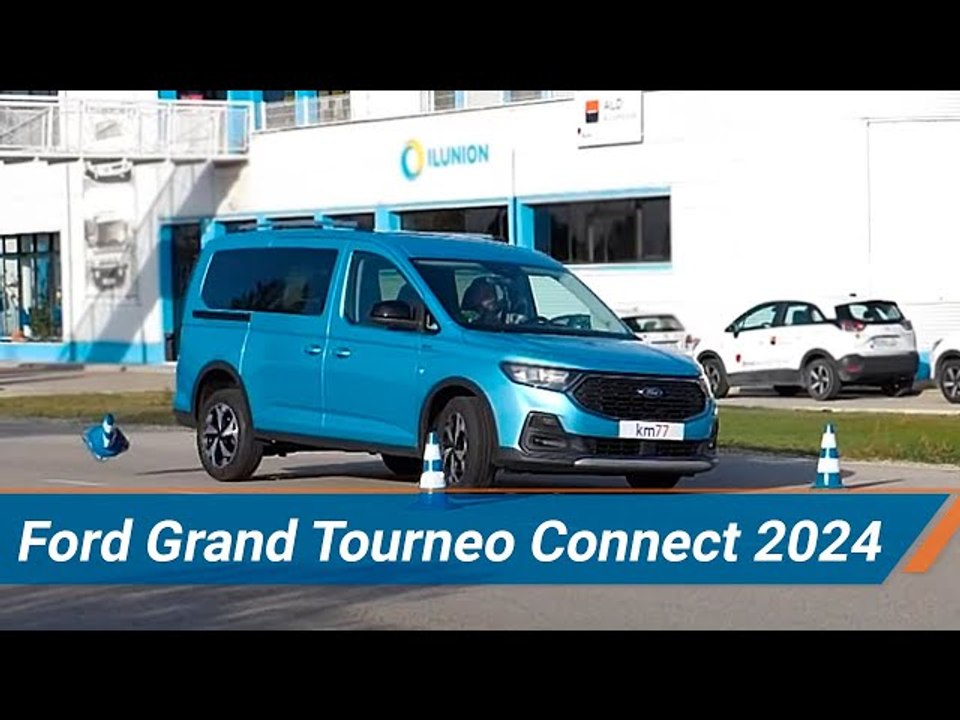 Ford Grand Tourneo Connect 2024 - Maniobra de esquiva (moose test) y eslalon | km77.com