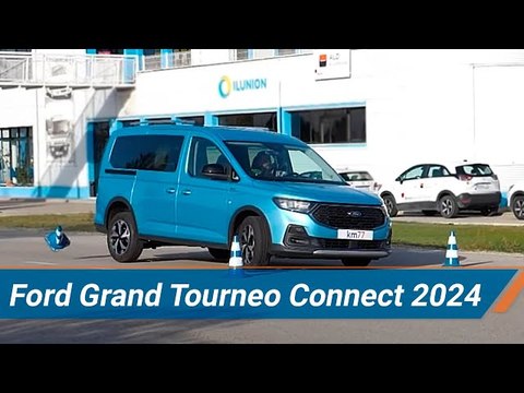 Ford Grand Tourneo Connect 2024 - Maniobra de esquiva (moose test) y eslalon | km77.com