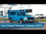 Ford Grand Tourneo Connect 2024 - Maniobra de esquiva (moose test) y eslalon | km77.com