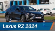 Lexus RZ 450e 2024 - Maniobra de esquiva (moose test) y eslalon | km77.com