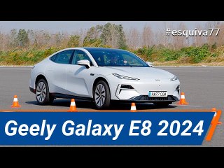 Geely Galaxy E8 2024 - Maniobra de esquiva (moose test) y eslalon | km77.com