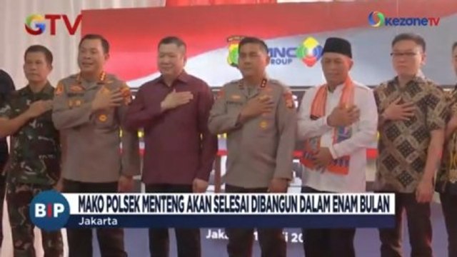 Hary Tanoesoedibjo dan Kapolda Metro Jaya Resmikan Ground Breaking Renovasi Polsek Menteng