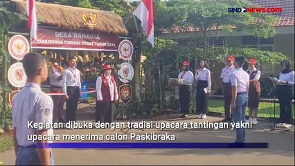 Jalani Upacara Tantingan, 76 Calon Paskibraka Lakukan Diklat di Taman Wiladatika