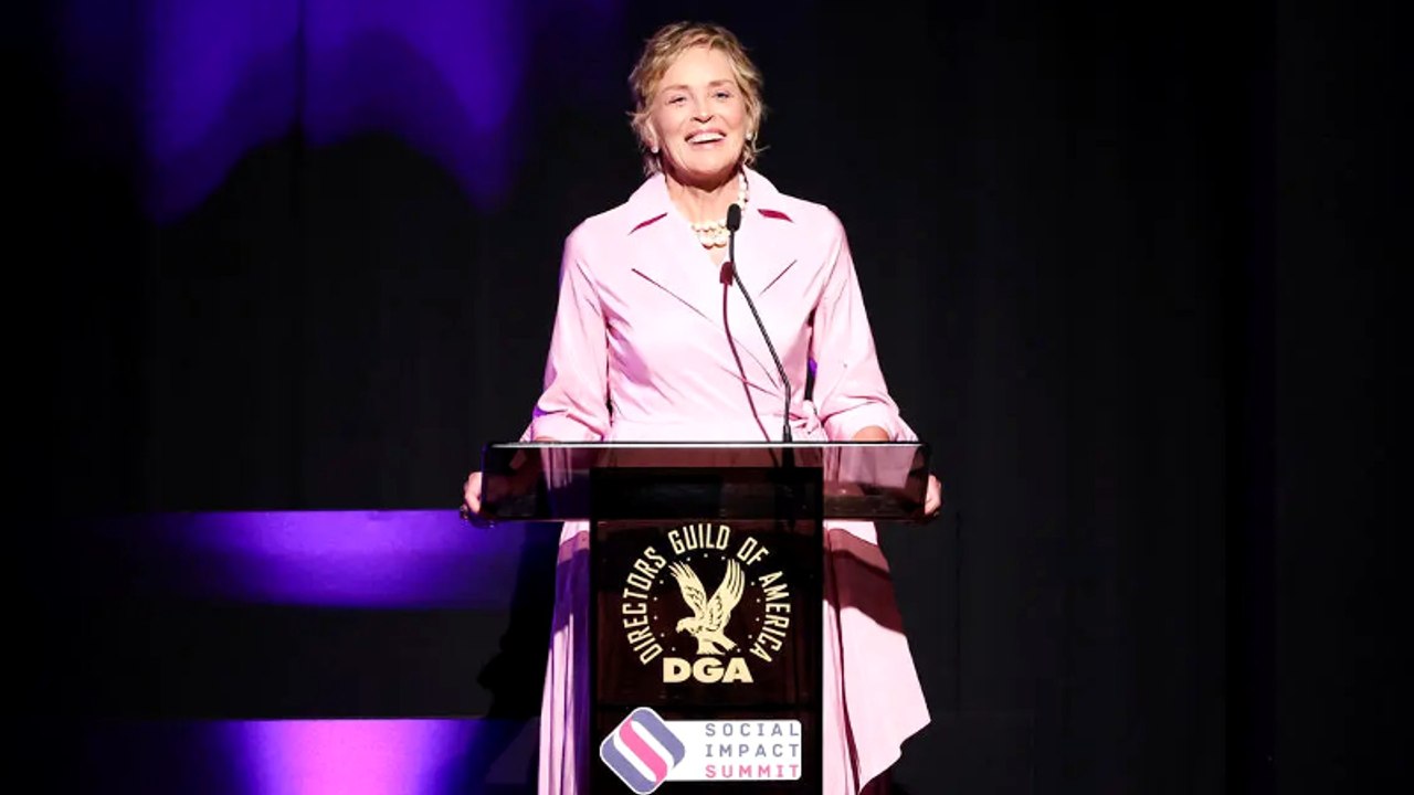 Sharon Stone Talks Hollywood Philanthropy at THR's Social Impact Summit | THR Video