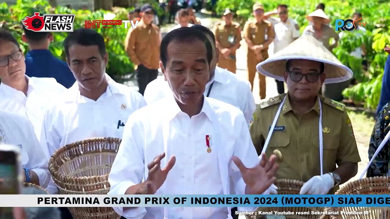 Kunker ke Lampung: Jokowi Tengok Panen Kopi