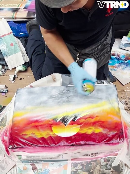 Street spray paint beautiful painting