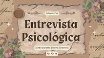 Entrevista psicológica ‐ Evaluación final
