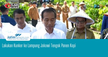 Lakukan Kunker ke Lampung Jokowi Tengok Panen Kopi