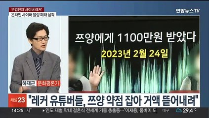 [뉴스초점] 쯔양 파문 일파만파…폭로·협박 무법천지 '사이버레커'