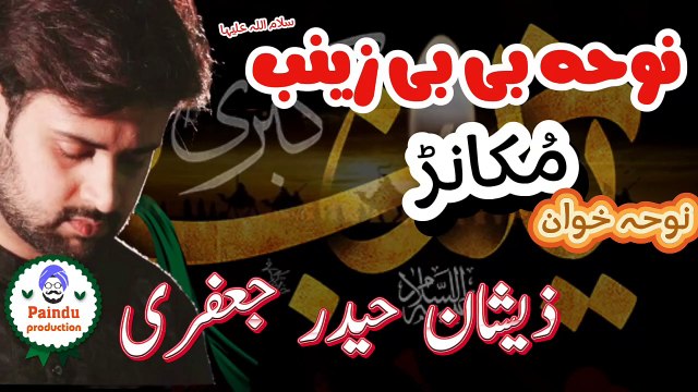 مُکانڑ ،جھلینڑ مُکانڑاں آئے ہیں ، سرائیکی نوحہ بی بی زینب سلام اللہ علیہا ، نوحہ خوان ذیشان حیدر جعفری Mukaaanrh, saraiky noha, Zeeshan Haider Jaffary,